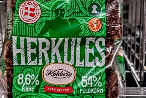 Brotverpackung mit dem Namen Herkules