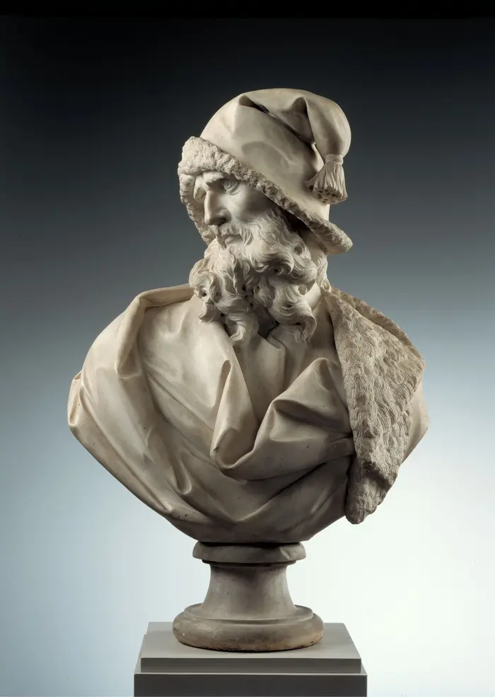 Eine Büste eines alten Mannes